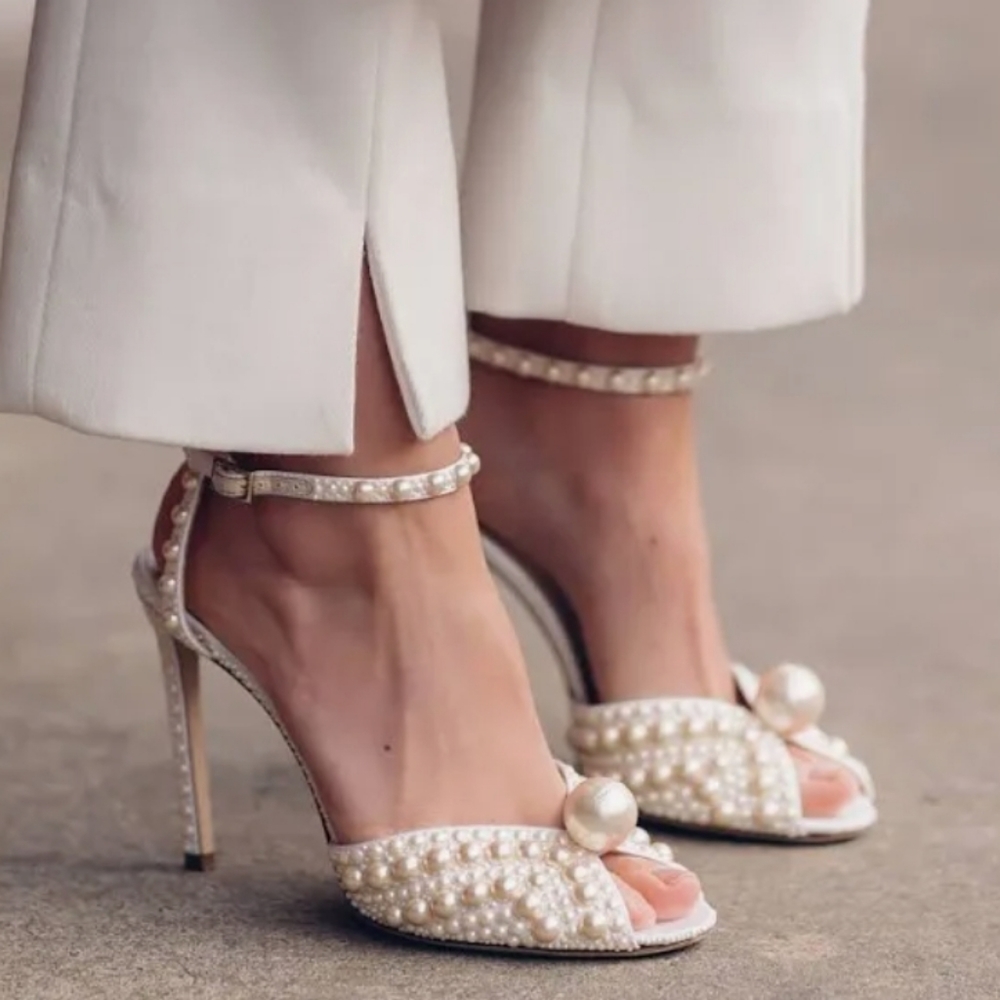 Jimmy Choo Sacora 100MM Embellished Sandals